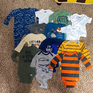 0-3 month onesie bundle + a sleeper